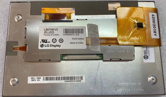 LB070WV8-SL02 LG 디스플레이 7.0 &quot; 800×480 450 cd/m2 산업적 LCD 디스플레이 133PPI