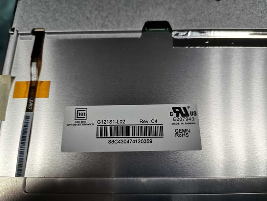 G121S1-L01 INNOLUX 12.1 &quot; 800(RGB)×600 600 cd/m2 산업적 LCD 디스플레이