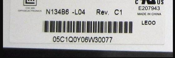 N134B6-L04 CMO 13.4 &quot; 1366(RGB)×768 220 cd/m2 산업적 LCD 디스플레이