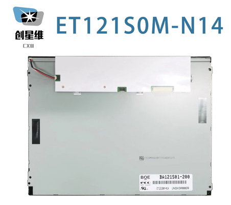 ET121S0M-N14 BOE 12.1&quot; 800 ((RGB) × 600, 400 cd/m2 80/80/65/75 산업용 LCD 디스플레이