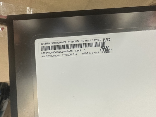 R133NWF4 R5 IVO 13.3&quot; 1920 ((RGB) × 1080, 300 cd/m2 산업용 LCD 디스플레이