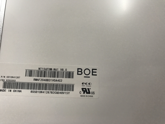 NV156FHM-N61 BOE 15.6" 1920 ((RGB) × 1080, 300 cd/m2 산업용 LCD 디스플레이