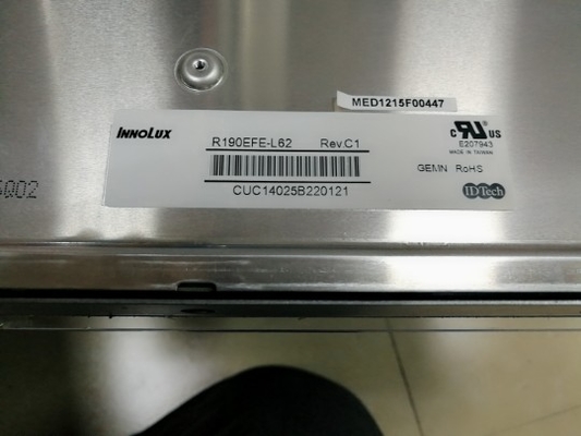 R190EFE-L62 Innolux 19.0&quot; 1280 ((RGB) ×1024, 330 cd/m2 산업용 LCD 디스플레이