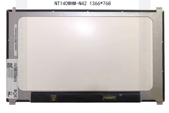 NT125WHM-N42 BOE 12.5&quot; 1366 ((RGB) × 768, 200 cd/m2 산업용 LCD 디스플레이