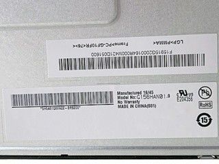 G156HAN01.0 16.2M 15.6 인치 40 핀 대칭 TFT LCD 패널 89/89/89/89