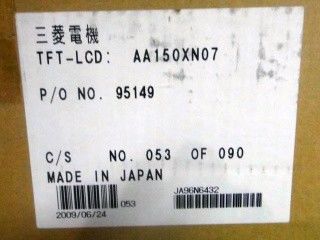 AA150XN07 4 PC CCFL TFT LCD 15 인치 산업 TFT 디스플레이 75/75/50/60 (형)