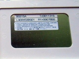 LQ084S3DG01 전망각 80/80/45/80 8.4&quot; 800×600 SVGA 119PPI 산업용 LCD 패널