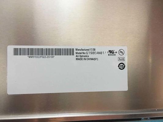 G190EAN01.2 19" 1300cd/m2 1280×1024 LVDS 산업 LCD 모니터