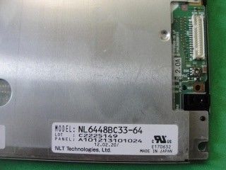 640*480 40% NTSC 450cd/m2 NEC TFT 디스플레이 NL6448BC33-64R 3.3/5.0V 262K 40% NTSC