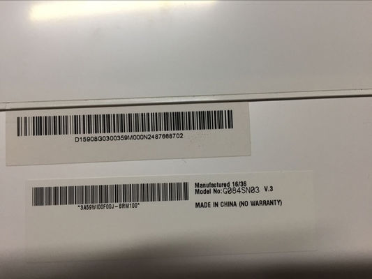G084SN03 V3 8.4 INCH 250 cd/m2 800×600 전망 각 80/80/80/60 TFT-LCD, LCM