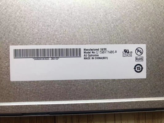 G150XTN06.8 AUO 15.0&quot; 1024×768 450 cd/m2 80/80/70/80 산업용 LCD 디스플레이