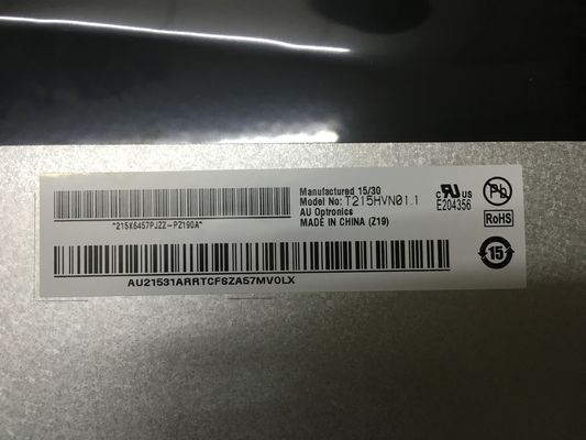 T215HVN01.1 21.5 인치 250 cd/m2 A-Si TFT LCD 데스크톱 모니터 89/89/89/89