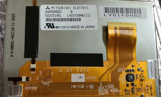 AA050MG03 미트수비시 5.0 회사 800(RGB)×480 작동 온도 : -30 ~ 80 '900 cd/m2 산업적 LCD 디스플레이