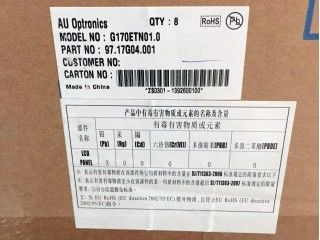 G170ETN01.0 17.0 AUO 수명 ≥ 50K 시간 350 cd/m2 (형) 85/85/80/80 (형)