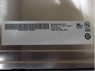 G150XTN06.4 AUO 15.0 INCH 3S7P LED 드라이버와 함께 WLED 백라라이트, 위쪽 I/F, 180° 역, 6/8 비트, 매트