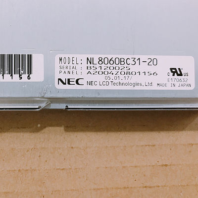 NL8060BC31-20 NLT 12.1INCH 250CD/M2 LCM 800×600 800×600RGB CCFL TTL 작동 온도. 다음 0 ~ 55 'Ｃ 산업적 LCD 디스플레이