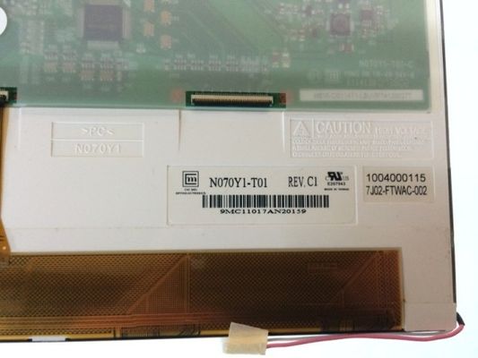 N070Y1-T01 CMO 7.0 &quot; 800(RGB)×480 250 cd/m2 산업적 LCD 디스플레이