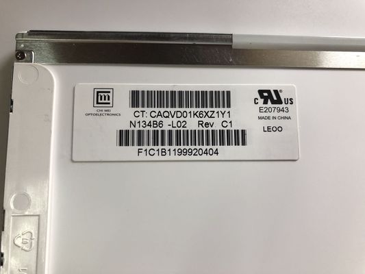 N134B6-L02 CMO 13.4 &quot; 1366(RGB)×768 220 cd/m2 산업적 LCD 디스플레이