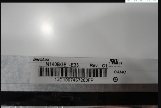 N140BGE-E33 INNOLUX 14.0 &quot; 1366(RGB)×768 220 cd/m2 산업적 LCD 디스플레이