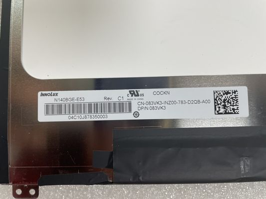 N140BGE-E53 INNOLUX 14.0 &quot; 1366(RGB)×768 200 cd/m2 산업적 LCD 디스플레이