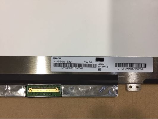 N140BGN-E42 INNOLUX 14.0 &quot; 1366(RGB)×768 220 cd/m2 산업적 LCD 디스플레이