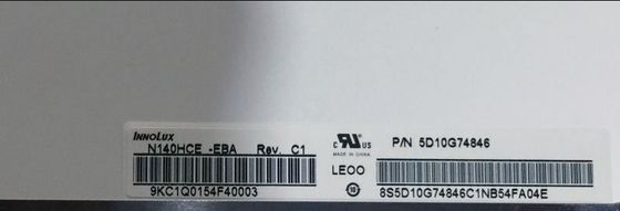 N140HCE-EBA INNOLUX 14.0 &quot; 1920(RGB)×1080 220 cd/m2 산업적 LCD 디스플레이