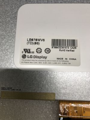LB070WV6-TD06 LG 디스플레이 7.0 &quot; 800(RGB)×480 350 cd/m2 산업적 LCD 디스플레이
