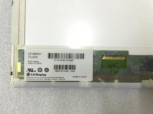 LP140WD1-TLD2 14.0&quot; 1600x900 산업 LCD 패널 200cd/m2 89/89/89/89 (형)