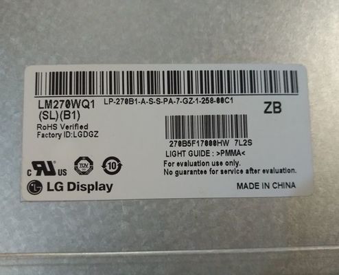 LM270WQ3-SLC1 LG 디스플레이 27.0 &quot; 2560×1440 300 cd/m2 산업적 LCD 디스플레이