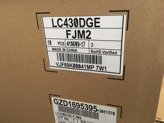 LC430DGE-FJM2 LG 디스플레이 43 &quot; 3840×2160 390 cd/m2 산업적 LCD 디스플레이