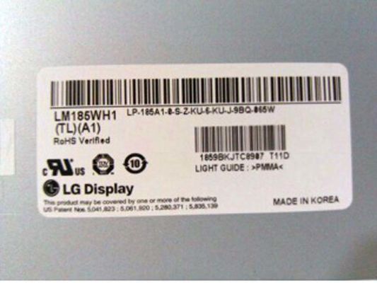 LM185WH1-TLA1 LG 디스플레이 18.5 &quot; 1366×768 300 cd/m2 산업적 LCD 디스플레이