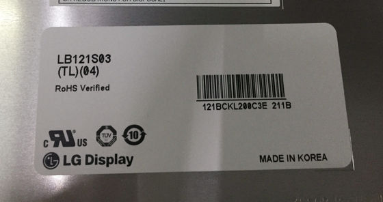 LB121S03-TD02 12.1 인치 800x600 82PPI Tft LCD 디스플레이 250cd/M2 LG LCD