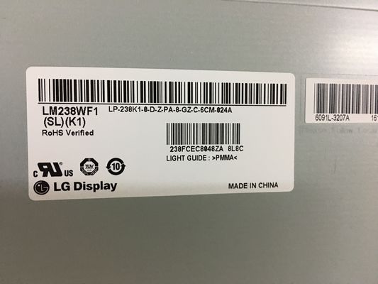 23.8 인치 250 cd/M2 산업적 엘시디 판넬 고정 헤드 디스크 92PPI LM238WF1-SLA1