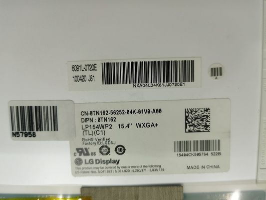 LP154WP2-TLC2 LG 디스플레이 15.4 &quot; 1440(RGB)×900 300 cd/m2 산업적 LCD 디스플레이