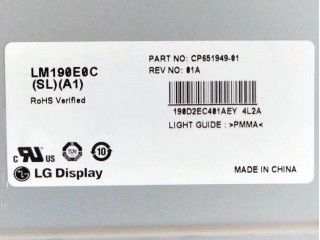LM190E0A-SLD5 LG 디스플레이 19.0 &quot; 1280(RGB)×1024 250 cd/m2 산업적 LCD 디스플레이