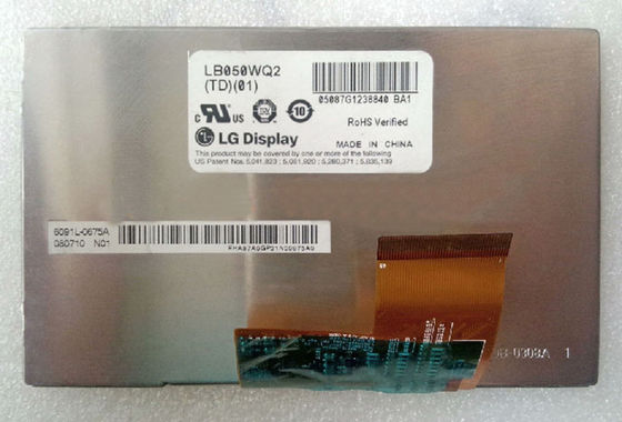 LB050WQ2-TD03 LG. LCD 5.0&quot; 480×272 ((RGB) 400 cd/m2 산업용 LCD 디스플레이