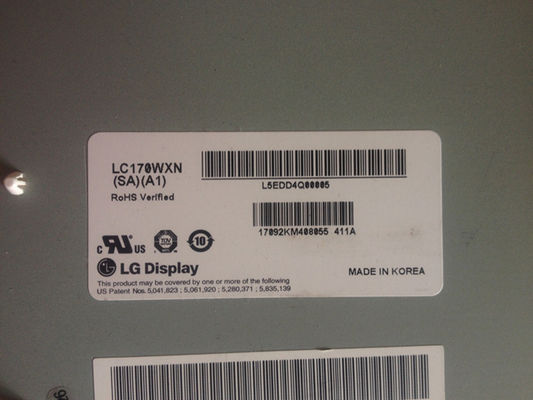 1366x768 350cd/M2 RGB Tft 디스플레이 17.0&quot; LC170WXN-SAA1 89/89/89/89 (분.)