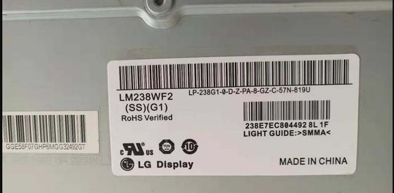 92PPI 23.8&quot; 평방 Tft 디스플레이 250cd/m2 LM238WF2-SSG1 89/89/89/89 (분.)