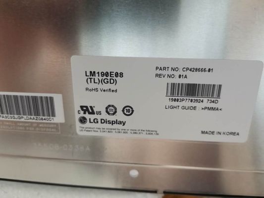 LM190E08-TLGD LG 디스플레이 19.0 &quot; 1280(RGB)×1024 300 cd/m2 산업적 LCD 디스플레이