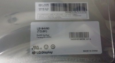 LB104V03-A1 LG. LCD 10.4&quot; 640 ((RGB) × 480 400 cd/m2 산업용 LCD 디스플레이