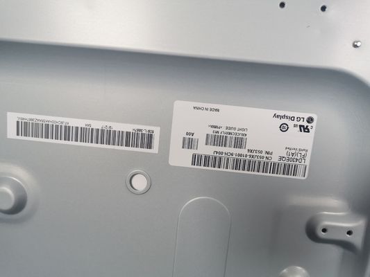 103PPI 43&quot; 3840×2160 사각형 LCD 패널 400cd/m2 LD430EQE-FLA1 89/89/89/89 (형)
