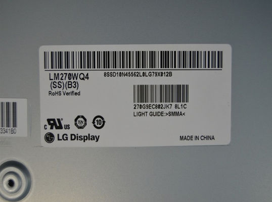 LM270WQ4-SSB3 LG 디스플레이 27.0 &quot; 2560(RGB)×1440 350 cd/m2 산업적 LCD 디스플레이