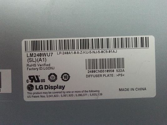1920×1200 400cd/m2 평방 Tft 디스플레이 94PPI LM240WU7-SLB3 89/89/89/89 (형)
