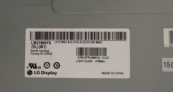 LM270WF5-SLM4 LG 디스플레이 27.0 &quot; 1920(RGB)×1080 250 cd/m2 산업적 LCD 디스플레이