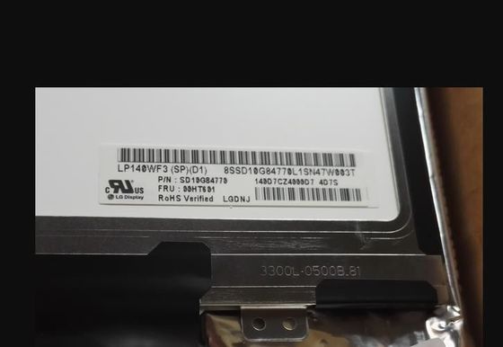 300cd/m2 14.0in 157PPI 정사각형 Tft 스크린 LP140WF3-SPD1 1920×1080