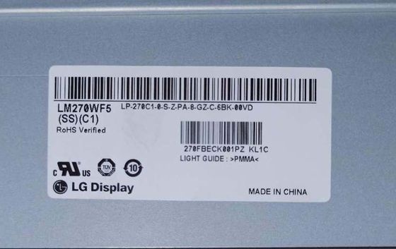 LM270WF5-SSC1 LG 디스플레이 27.0 &quot; 1920(RGB)×1080 250 cd/m2 산업적 LCD 디스플레이