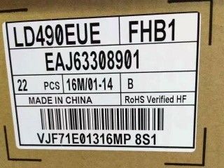 LG 디스플레이 49&quot; 450cd/m2 45PPI WLED LCD 디스플레이 LD490EUE-FHB1 89/89/89/89 (형)