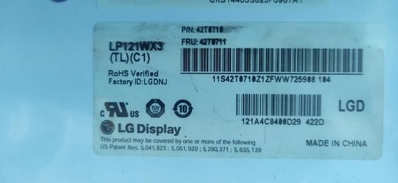 12.1 &quot; 1280×800 124PPI WXGA TFT 엘시디 판넬 220 cd/m2 LP121WX3-TLC1