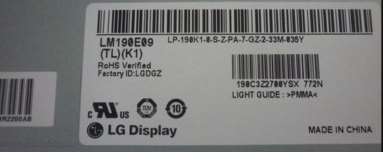 SXGA 1280×1024 TFT LCD 패널 86PPI 250cd/m2 LM190E09-TLK1 85/85/75/85 (형)