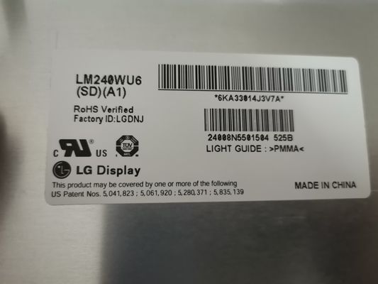WUXGA 94PPI 320cd/m2 TFT LCD 패널 24.0&quot; LM240WU6-SDA1 89/89/89/89 (형)